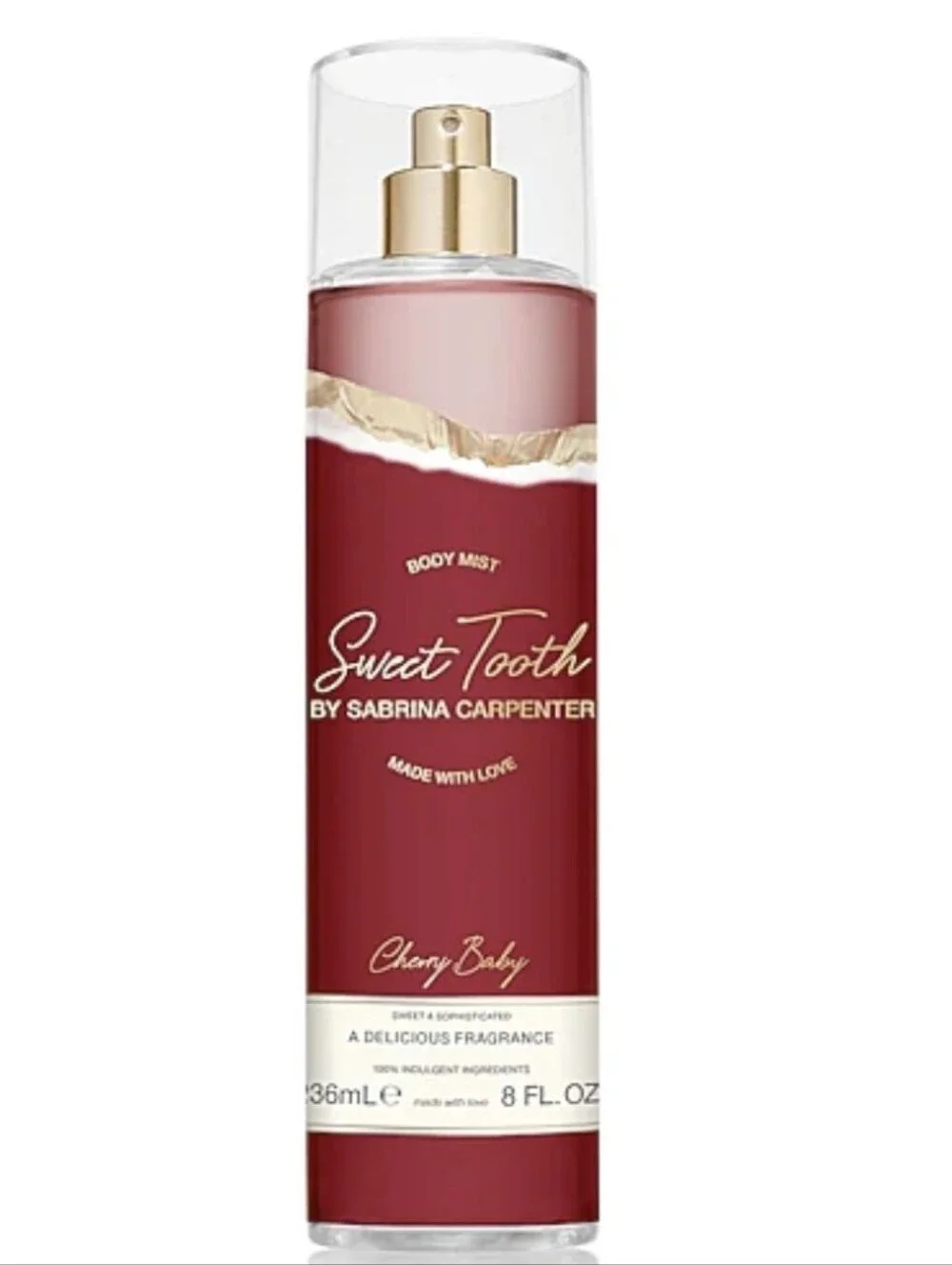 NWOT Sweet Tooth Cherry Baby Body Mist by Sabrina Carpenter - Red
